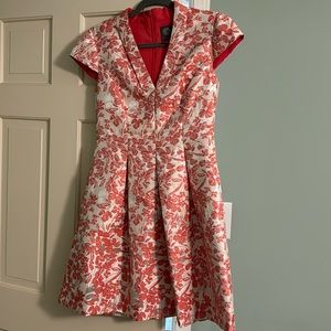 Vince camuto pink and silver mini dress